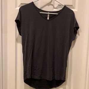 Women's Black V-Neck Top
